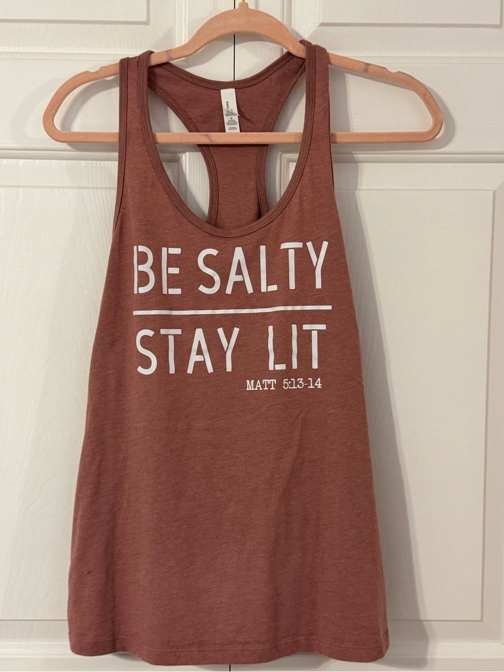 Be Salty Stay Lit Women's Racerback Tank - Dusty Mauve